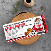 Invitation Baby shower du pass pour le sport