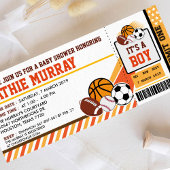 Invitation Baby shower du pass pour le sport