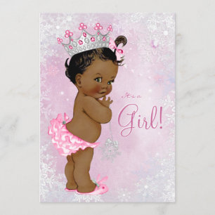 Invitation Baby shower du pays des merveilles d'hiver