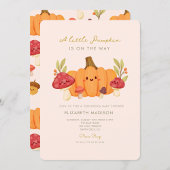 Invitation Baby shower du petit champignon Citroui