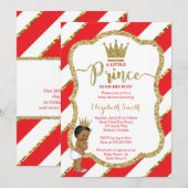 Invitation Baby shower du Petit Prince, Faux Parti (Devant / Derrière)