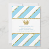 Invitation Baby shower du Petit Prince, Faux Parti (Dos)