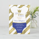 Invitation Baby shower du Petit Prince, Faux Parti (Debout devant)