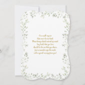 Invitation Baby shower du souffle du bébé (Dos)