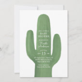 Invitation Baby shower du sud-ouest de Boho Cactus (Devant)