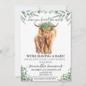 Invitation Baby shower du veau de la Vache Sainte-Voix Eucaly (Devant)