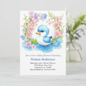 Invitation Baby shower Duck Boy (Debout devant)
