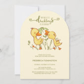 Invitation Baby shower Duckkling Twins (Devant)