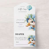Invitation Baby shower d'un sot goose (À l'intérieur)