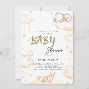 Invitation Baby-Shower Économique et Mignon