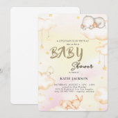 Invitation Baby-Shower Économique et Mignon (Devant / Derrière)