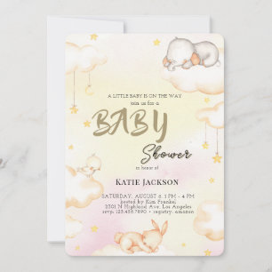 Invitation Baby-Shower Économique et Mignon