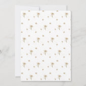 Invitation Baby shower Edelweiss en fleurs et en croissance (Dos)