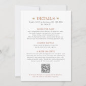 Invitation Baby shower Edelweiss tout-en-un en fleurs et en c (Dos)