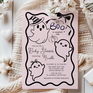 Invitation Baby shower éffrayant Sweet Little Boo
