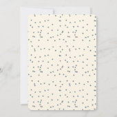 Invitation Baby shower Elegant Botanique avec Confetti (Dos)