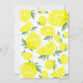 Invitation Baby shower élégant de citrons (Dos)