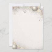 Invitation Baby shower élégant du nouvel an Design Gold (Dos)