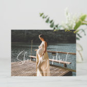 Invitation Baby shower élégant et moderne par mail photo (Debout devant)