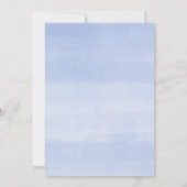 Invitation Baby shower élégant floral de garçon de bleu (Dos)