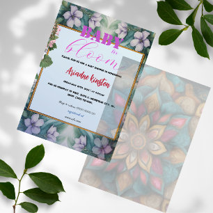 invitation baby shower élégante