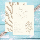 Invitation Baby shower Elegante Mar Náutico Pronto Moda