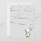 Invitation Baby shower éléphant (Dos)
