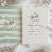 Invitation Baby shower éléphant