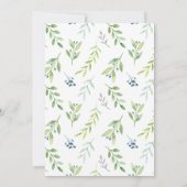 Invitation Baby shower Eléphant Bébé Par Courrier Longue Dist (Dos)