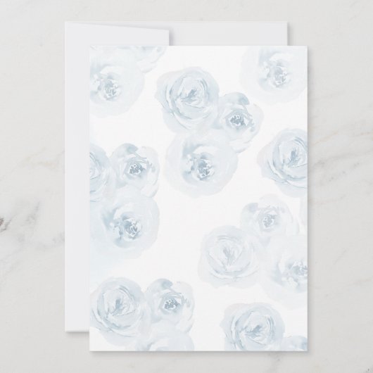 Invitation Baby shower Eléphant Bleu Balloon (Dos)