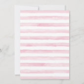 Invitation Baby shower Eléphant fille mignonne (Dos)