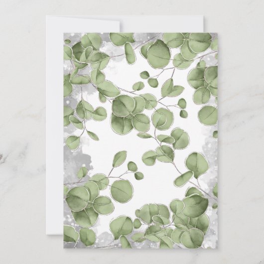 Invitation Baby shower éléphant - Jaune (Dos)