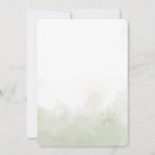 Invitation Baby shower Eléphant Jumeaux Flore Vert (Dos)