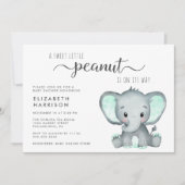 Invitation Baby shower Eléphant mignon (Devant)