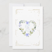 Invitation Baby Shower éléphant mignon paillettes dorées garç (Dos)