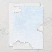 Invitation Baby shower Eléphant rose Fille (Dos)