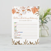 Invitation Baby shower Emoji de la Fleur de coton pour enfant (Debout devant)