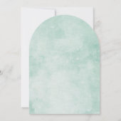 Invitation Baby shower en arc de bois Eucalyptus de tournesol (Dos)