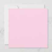 Invitation Baby shower en argent rose princesse Ballerina (Dos)