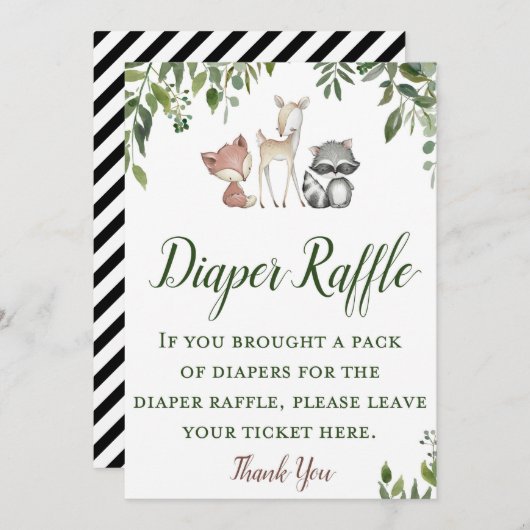 Invitation Baby shower en bois - Chariot Signal à roulettes 5 (Devant / Derrière)