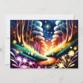 Invitation Baby shower en bois de pomme (Dos)