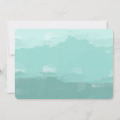 Invitation Baby shower en bon état d'Ombre d'aquarelle (Dos)