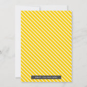 Invitation Baby shower en caoutchouc jaune mignon (Dos)