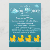 Baby shower en caoutchouc mignon