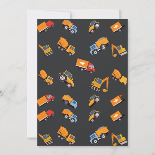 Invitation Baby shower en construction (Dos)