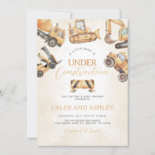 Invitation Baby shower en construction (Devant)