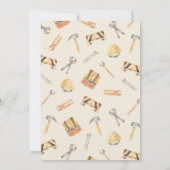 Invitation Baby shower en construction (Dos)