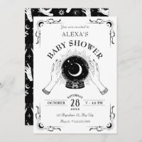 Baby shower en cristal de lune de magie noire