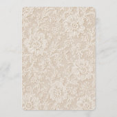 Invitation Baby Shower en dentelle  (Dos)