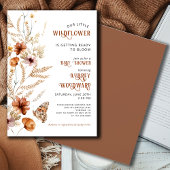 Invitation Baby shower en fleurs de bébé petit Fleur sauvage